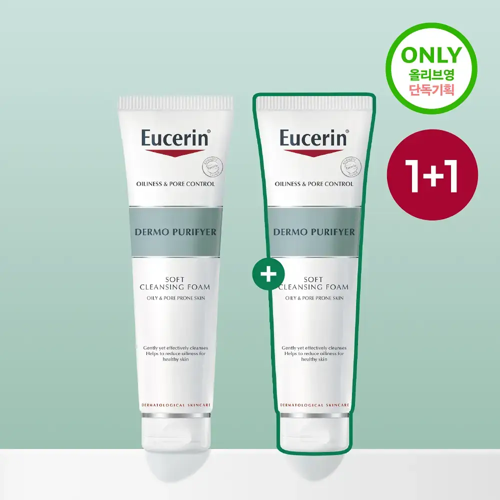 [1+1/저자극 유분케어] 유세린 더모퓨리파이어 폼클렌저 150g 기획(150g+150g)